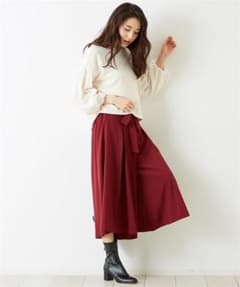 chocol raffine robe / ウエストリボンフレアガウチョパンツのサムネイル