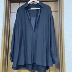 Graphpaper オーバーサイズVネックシャツ ブラック - メルカリ