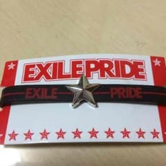 EXILE  ゴムブレス(ブラック)のサムネイル
