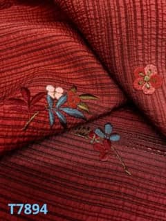 コート地 刺繍 ふくれ織 紋意匠 横段ぼかし 絵羽コート 正絹 反物