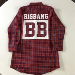 [新品] BIGBANG チェックシャツ 公式 グッズのサムネイル