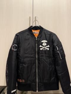 AAPE MA-1ジャケット レディースS ブラック 美品 - メルカリ