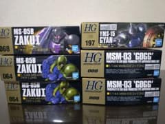 HG ガンプラまとめ売り ザクI ギャン ゴッグ 6点セット 黒い三連星