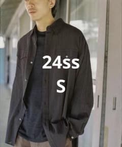 24ss LIDNM WASHED VOILE SHEER SHIRT Sサイズ