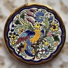 Sevillarte 陶器 飾り皿 金彩 スペイン製 - メルカリ