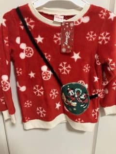 新品未使用Disney ミッキー ミニー クリスマス トップス　サイズ110のサムネイル