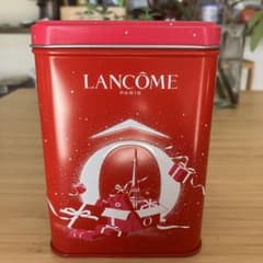 未使用 ランコム LANCOME クリスマス限定 メタル缶 小物入れ 収納ケース