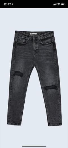 SALE❗️  デニム ジーンズ　ZARA メンズ　黒のサムネイル