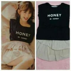 HONEY MI HONEY ロゴTシャツ 小嶋陽菜着 こじはるのサムネイル