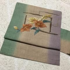 いーちゃん様専用刺繍名古屋帯 正絹のサムネイル