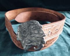 1970年代アメリカvintageバックル ベルト付きのサムネイル