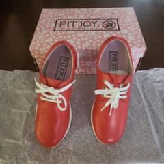 FITJOY レッド スニーカー レースアップのサムネイル