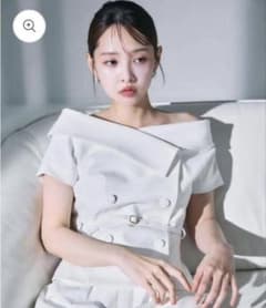 polaura ポローラ オフショルカラーダブルボタンジャケット - メルカリ