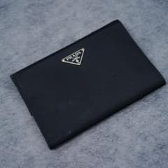 PRADA 프라다 나일론 트라이 배 지갑 블랙 블랙 삼각 로고 1