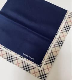新品バーバリーBURBERRYハンカチ青ブルー紺ネイビー水色ホワイト白チェック BURBERRY - 新品バーバリーBURBERRYハンカチ青ブルー紺ネイビー水色