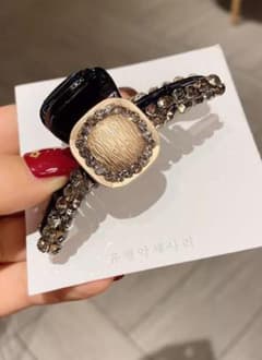高見えラインストーン ヘアクリップのサムネイル