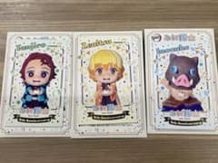 鬼滅の刃 みに隊士 ランダムポラロイド風カード 5周年　炭治郎　善逸　伊之助のサムネイル