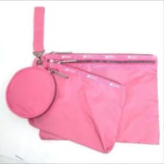 ✨新品未使用✨レスポートサック コラボ Multi Pouch Set ピンク 