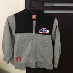 【中古】BABY DOOL 薄手ジップアップパーカー＊サイズ110のサムネイル