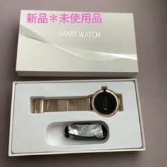 【新品】スマートウォッチ ゴールド メッシュベルト 本体　レディースのサムネイル