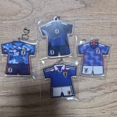 た*こ様 サッカー日本代表 ユニフォーム アクリルキーホルダー 4種セットのサムネイル