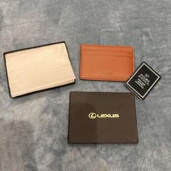 SOMES SADDLE ブラウン 牛革 カードケース LEXUSのサムネイル