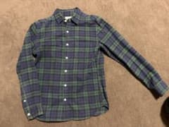 FREAK'S STORE 緑と青のネルシャツ Mサイズのサムネイル