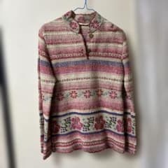 花柄ストライプ長袖ニットセーター Hysteric Giamour すてきです。のサムネイル
