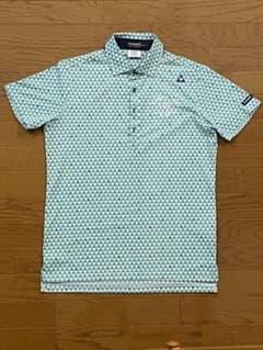 le coq sportif ゴルフ ポロシャツ 総柄　Lサイズのサムネイル