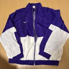 NIKE ナイキ ナイロンジャケット パープル ホワイトのサムネイル