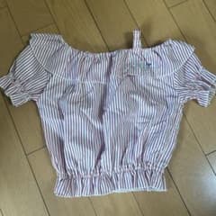 キッズ用オフショルダー半袖シャツのサムネイル