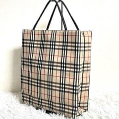 BURBERRY バーバリー トートバッグ ノバチェック キャンバス A4 自立