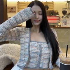 Darich ミックスツイードニットトップスのサムネイル