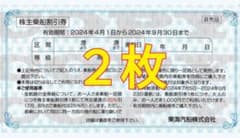 東海汽船株主優待券2枚のサムネイル