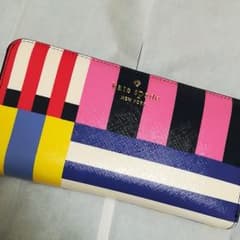 ケイト・スペード　長財布　カラフルボーダーのサムネイル
