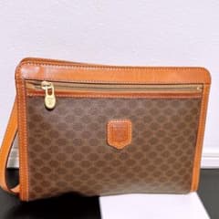 美品》CELINE(セリーヌ)セカンドバッグ クラッチバック マカダム柄 