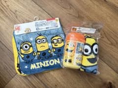【未使用】ミニオンズ ケース付きおしぼりセット＋ミニタオル3枚組 2点セットのサムネイル