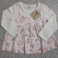 新品未使用タグ付き　アンパンマン 花柄 長袖チュニック100のサムネイル