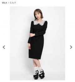 【最終値下げ】MILK ワンピース ブラックのサムネイル