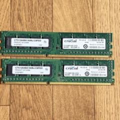 e*w様 デスクトップ・サーバメモリ 100枚まとめ売　DDR3 4GB ジャン デスクトップ用 メモリ Crucial DDR3-1600 4GB 2枚 - メルカリ