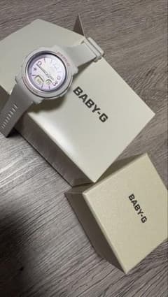 CASIO BABY-G ホワイト×ピンク アナデジ 腕時計のサムネイル