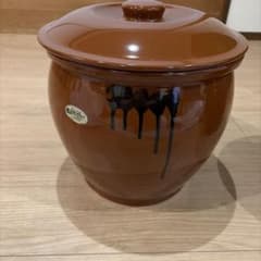 久松窯 常滑焼 蓋付 丸壺8号 漬け物 味噌 梅干し 容器 大きいサイズ ②