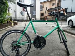 ミニベロ グリーン ドロップ　サイコン　20 整備済 狭山市引取限定　2✕7段のサムネイル
