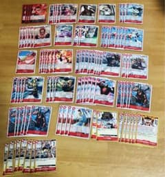 ワンピースカード ノーマル R 赤 まとめ売り - メルカリ