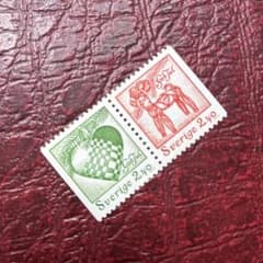 77034セール現品限 外国切手 スウェーデン発行xマス2種揃連刷 - メルカリ