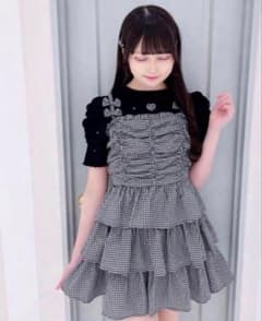 evelyn リボンキャミギャザーOP ギンガム - メルカリ