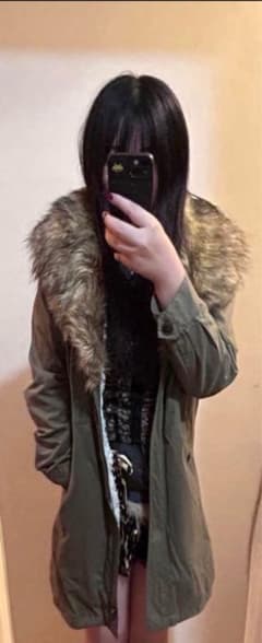 y2k 平成 00s フェアリーグランジ モッズコートファーコート ボア y2k 平成 00s フェアリーグランジ モッズコートファーコート