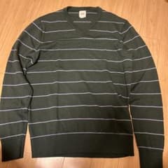 00s OLD GAP ボーダーVネックニットスウェットのサムネイル