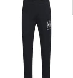 ARMANI EXCHANGE A|X ロゴ ジョガーパンツ ブラックのサムネイル
