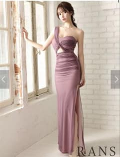 【Anie様専用】RANS ワンショルダー スリット ロングドレスのサムネイル
